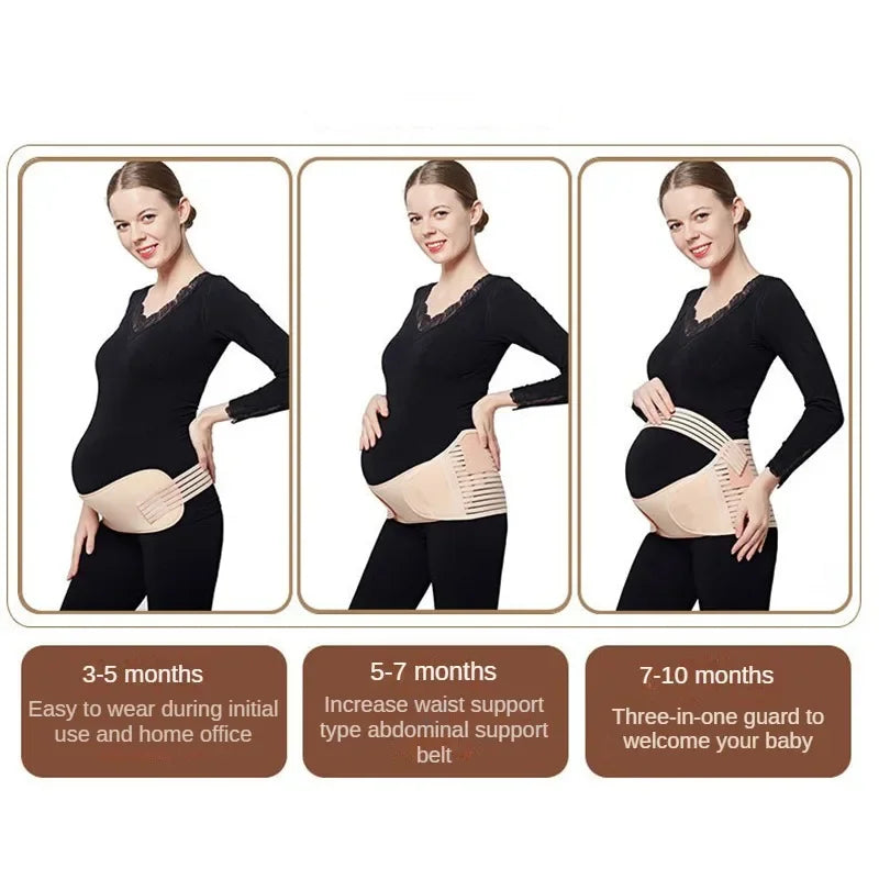 M/L/XLPregnant Women Support Belly Band Back Clothes Belt Adjustable Waist Care Maternity Abdomen Brace Protector Pregnant Women