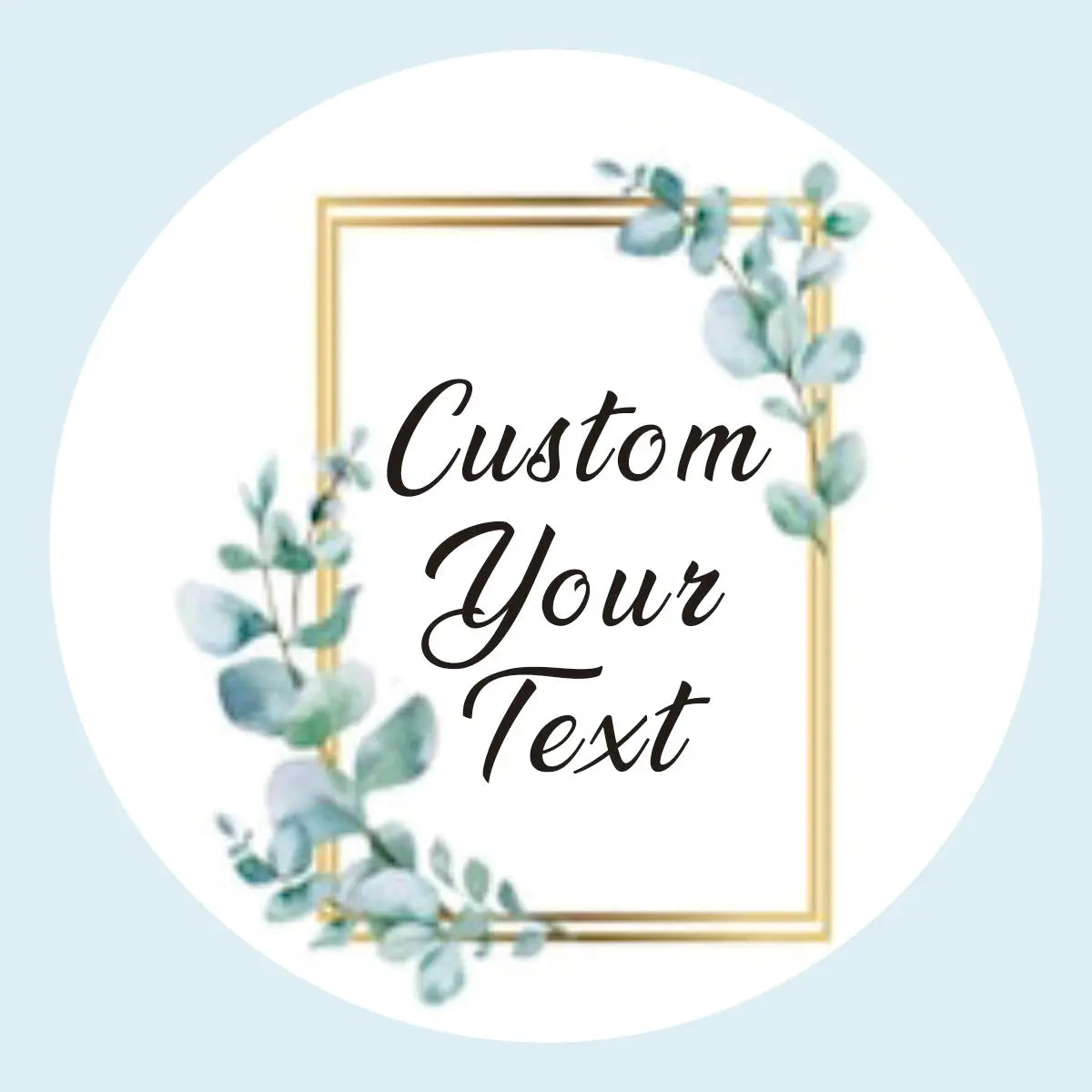 96 Pcs Personalized Round Circle Label Stickers Custom Name Date Thank You Stickers for Bridal Shower Party Favors