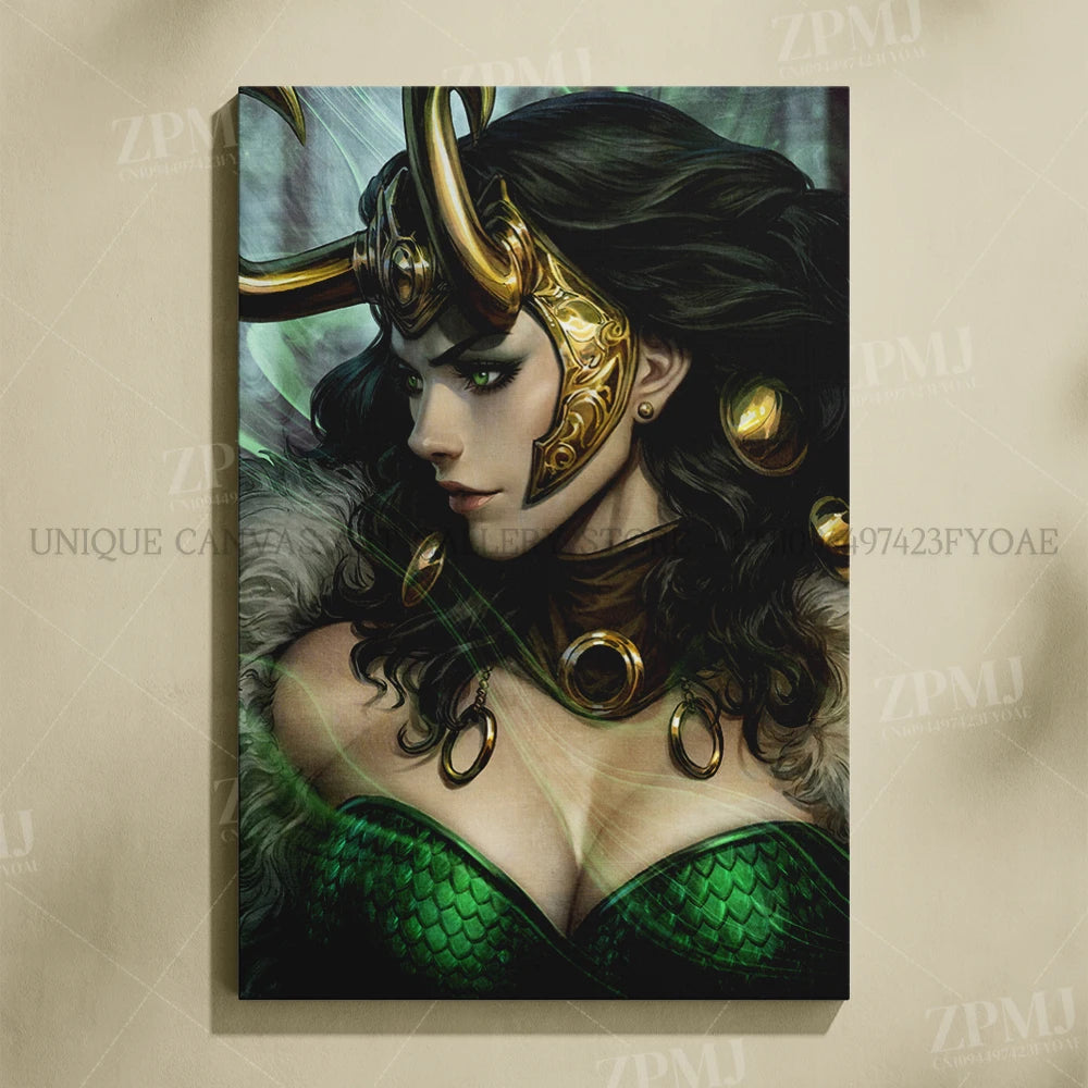 Marvel Comics Female Characters Canvas Pictures Home Decoration Paintings Poster HD Prints Wall Art The Avengers Room Frameless
