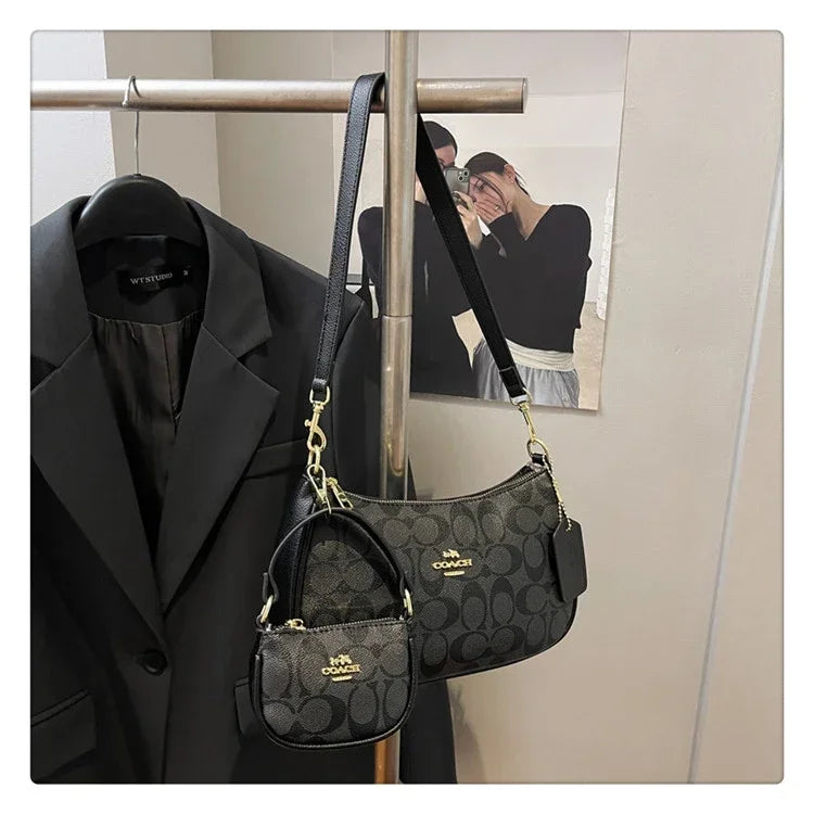 2025 Latest! Modern Vintage Cherry Crossbody - Mahjong - Style Chain Bag, Shoulder/Underarm Design, Women's Light Luxury