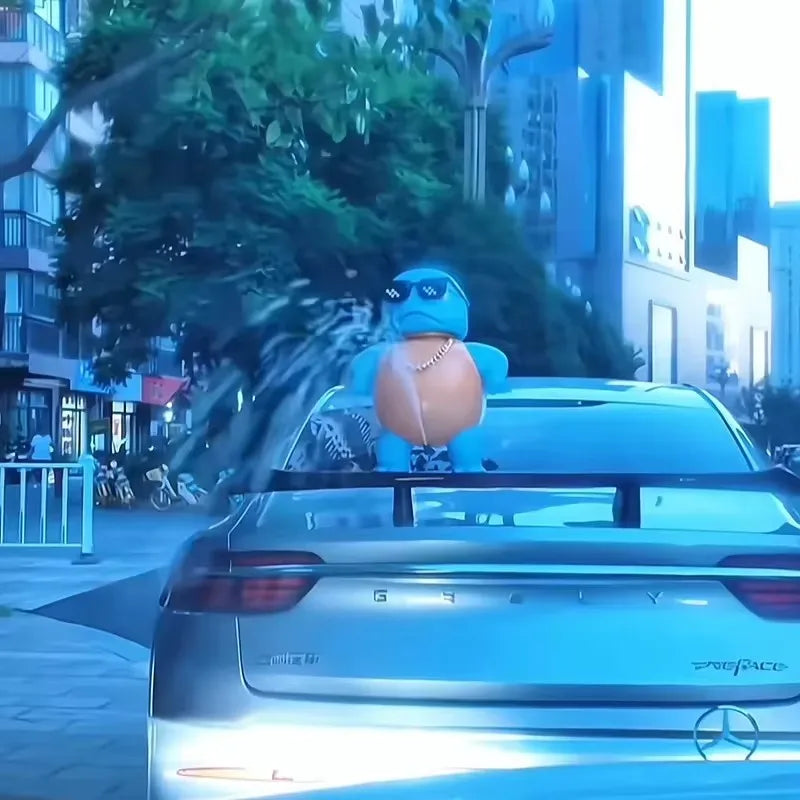 New Popular Toys Anime Will Spray Water Jenny Car Accessories Spray Water Big Size Proud And Cute Model Toys Car Squirtle Orname