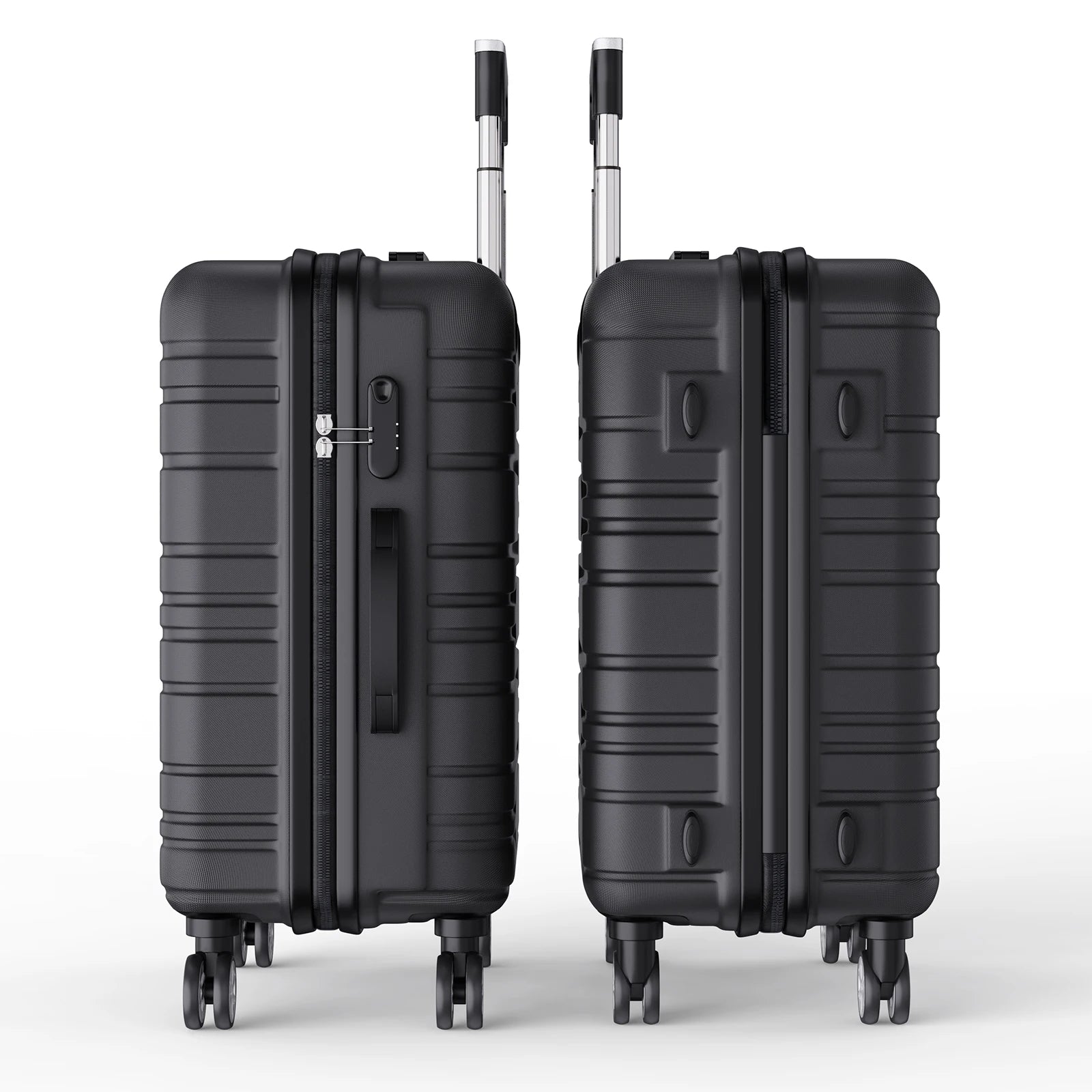 Luggage Set of 3 with Lock, 4 Rolling Spinner Wheels, ABS Lightweight Trolley Travel Suitcase for Hand Luggage Business Trip
