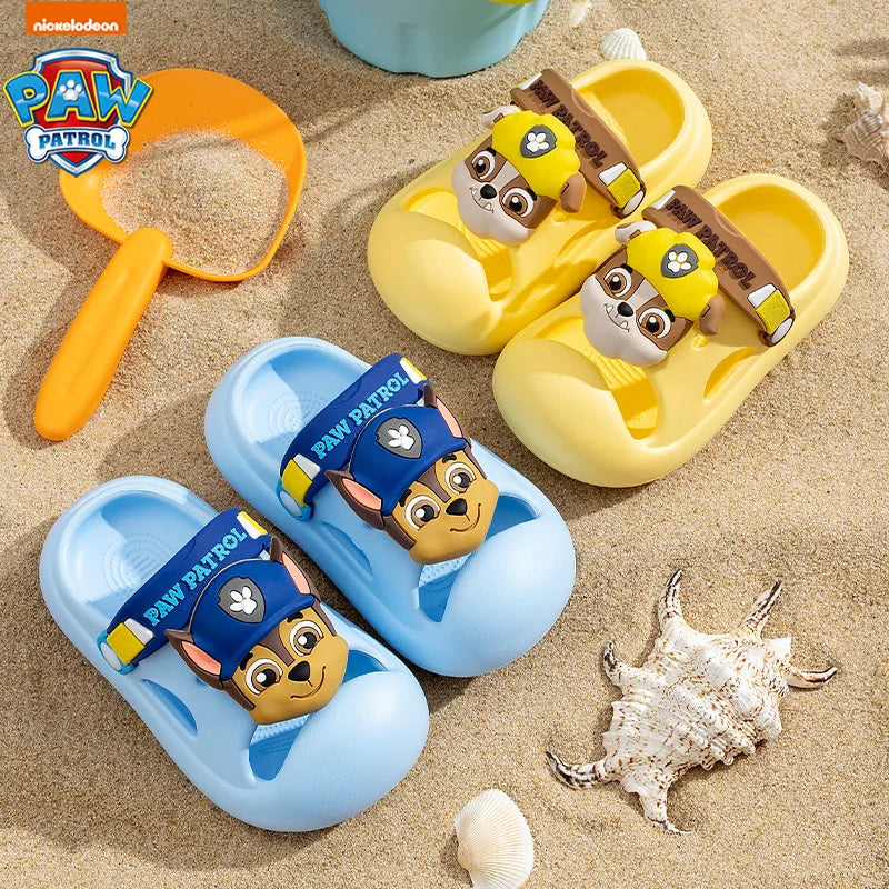 PAW Patrol Cartoon Anime Slippers Chase Cute Cool Anti slip and shock-absorbing EVA soft Slippers Beach Outdoor Boys Girls Gifts