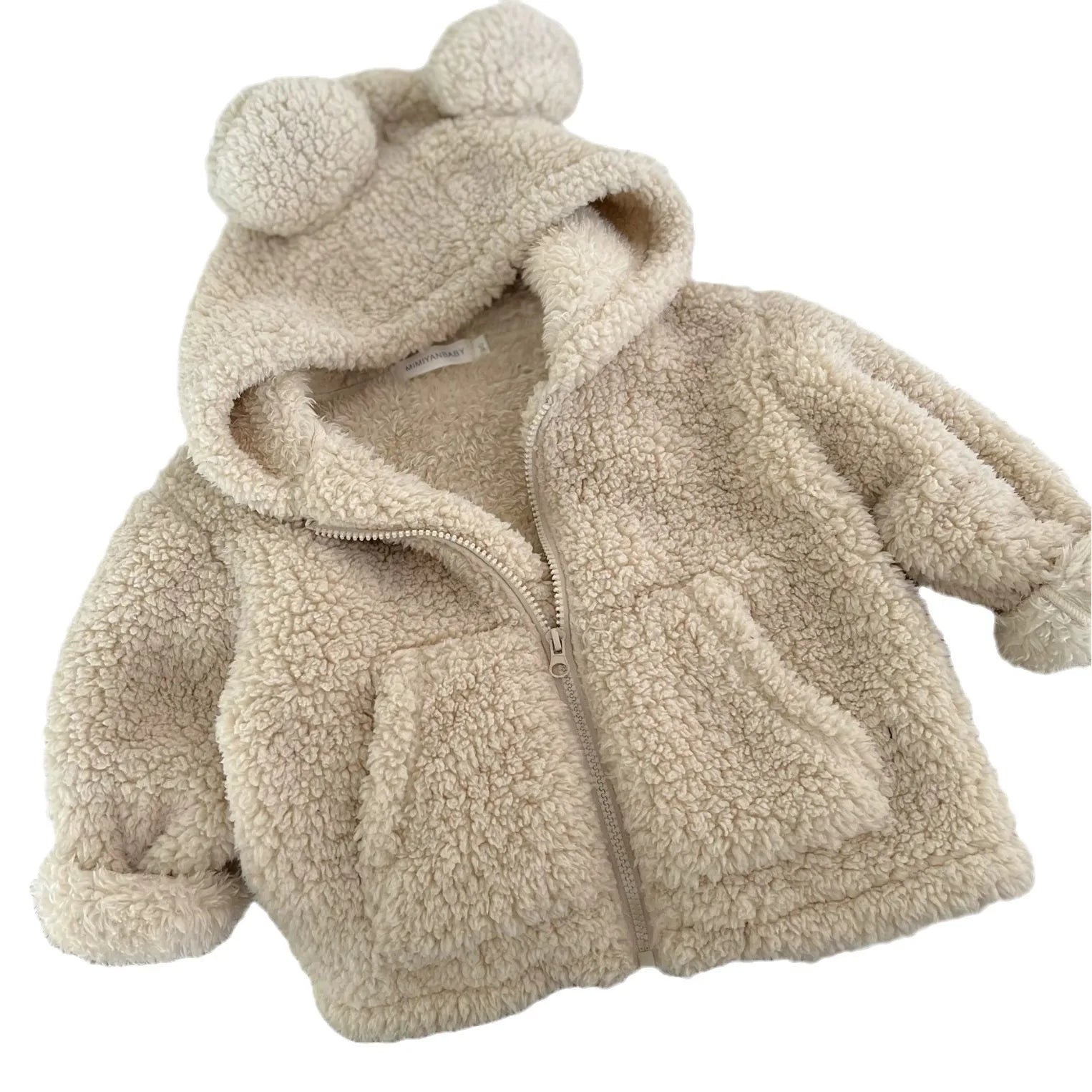 Ircomll New Children Outerwear Baby Long Sleeve Plus Velvet Thick Coat Infant Girl Casual Jacket Toddler Boy Warm Fleece Tops