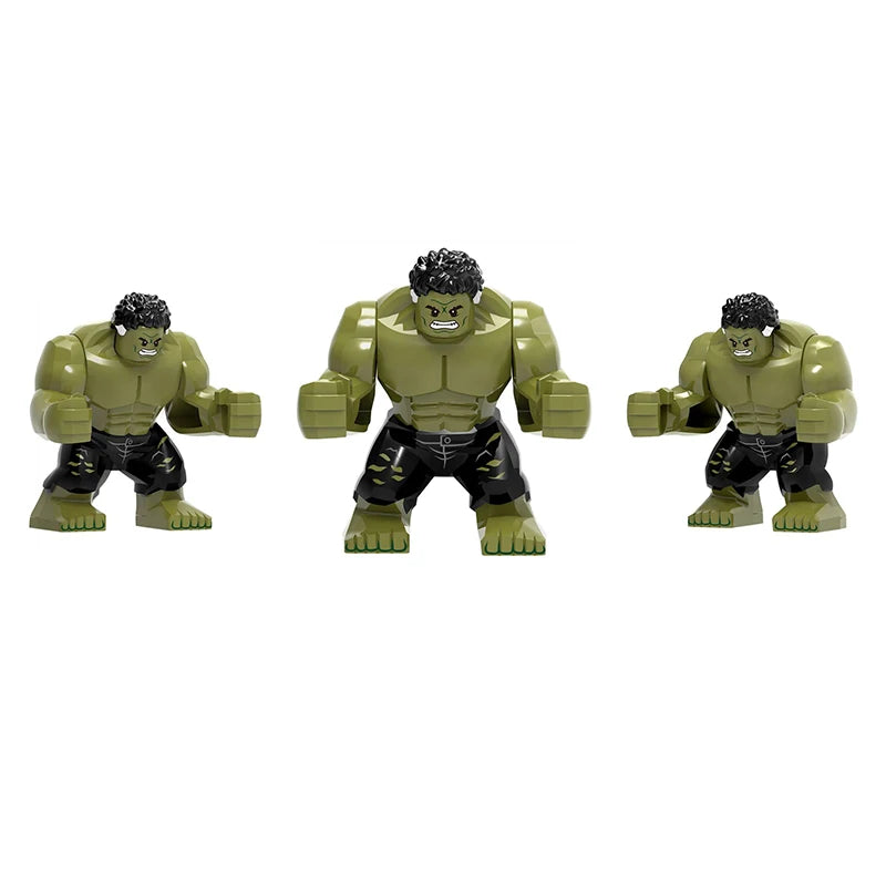 Hot Marvel movie Avengers DIY superhero 3D model character set building block assembly toy children's birthday gift boy girl
