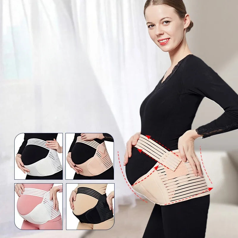 M/L/XLPregnant Women Support Belly Band Back Clothes Belt Adjustable Waist Care Maternity Abdomen Brace Protector Pregnant Women