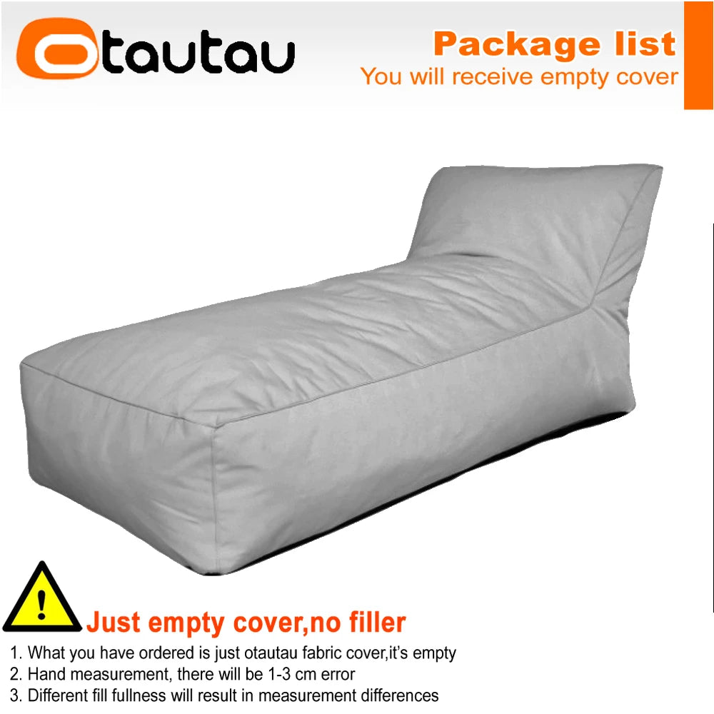OTAUTAU Outdoor Oxford Bean Bag Lounger Cover Swim Pool Float Sofa Bed Pouf SF508【No Filler!Need To Buy Filler By Yourself !】