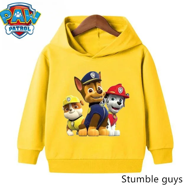 Paw Patrols Hoodie Kids Sweatshirt Cute Anime Hoodie Cashmere Boys Clothes Girls Tops Pokemoned Clothes