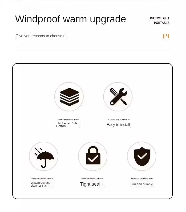 Winter Door Curtains Sound Insulation Air Conditioning Household Warmth Insulation,cold Air Insulation, Environmental Protection