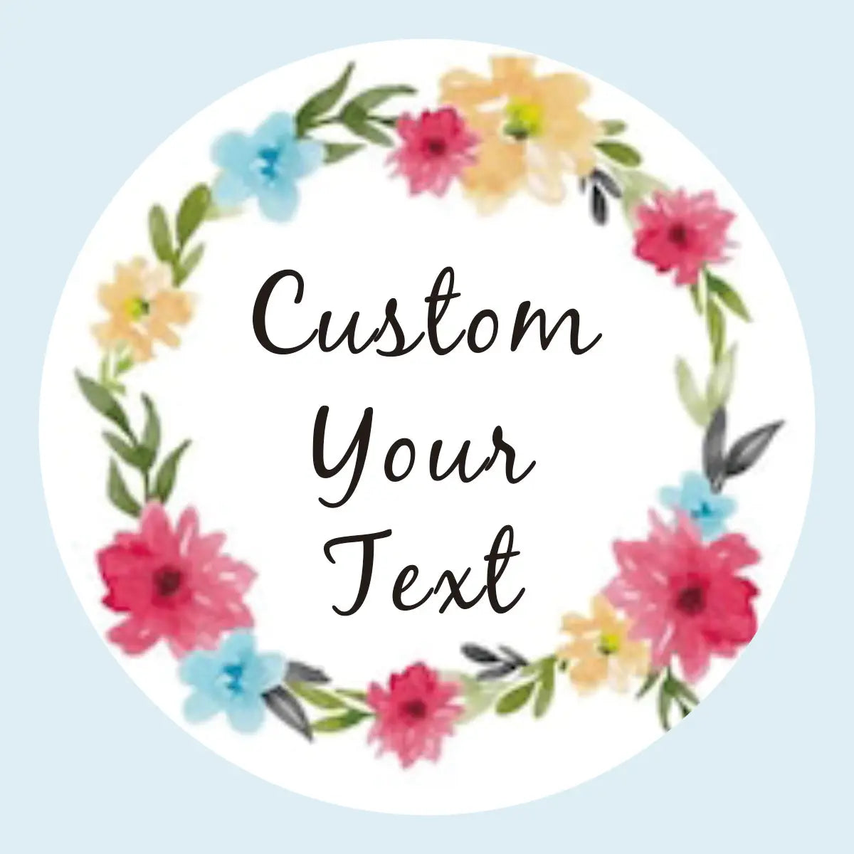 96 Pcs Personalized Round Circle Label Stickers Custom Name Date Thank You Stickers for Bridal Shower Party Favors