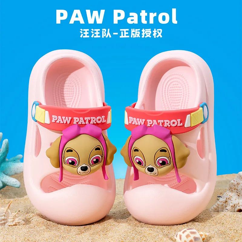 PAW Patrol Cartoon Anime Slippers Chase Cute Cool Anti slip and shock-absorbing EVA soft Slippers Beach Outdoor Boys Girls Gifts