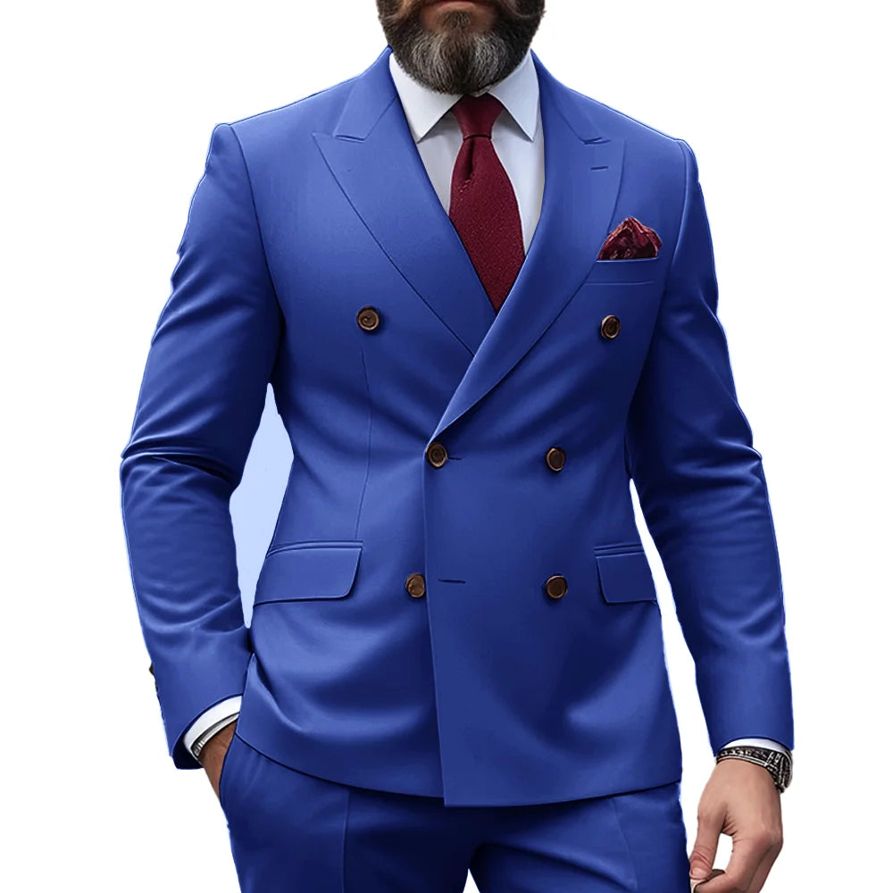 Ensemble de costume 2 pièces double boutonnage