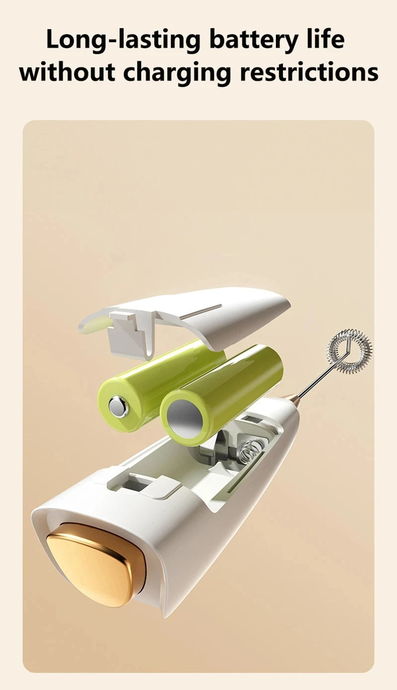 Xiaomi Wireless Electric Milk Frother Handheld Coffee Foam Maker for Latte Cappuccino Rechargeable Food Safe Fast Cream Frothing