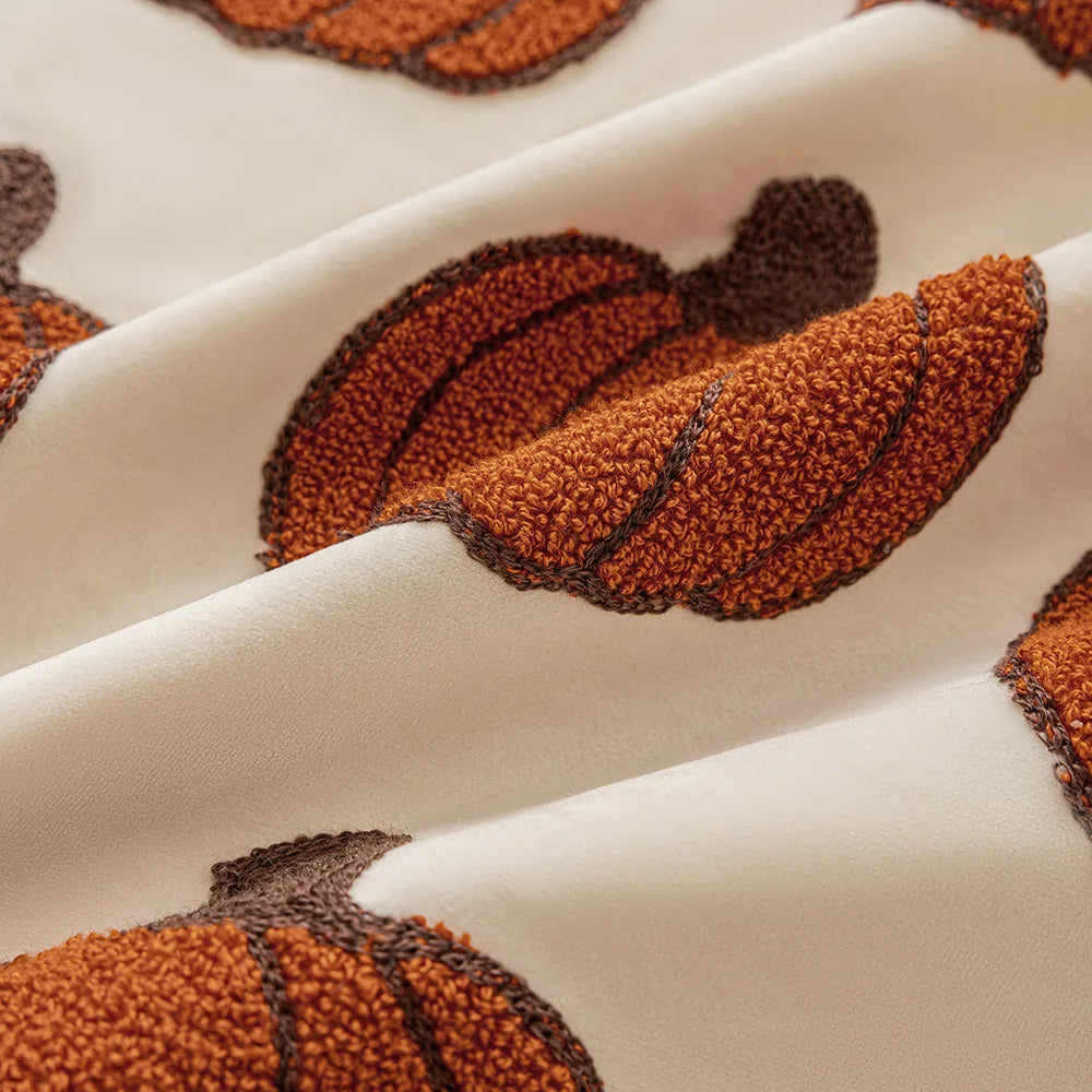 30x50/45x45cm Autumn Velvet Embroidered Pumpkin Pillow Cover Nordic Style Sofa Cushion Decorative Pillow
