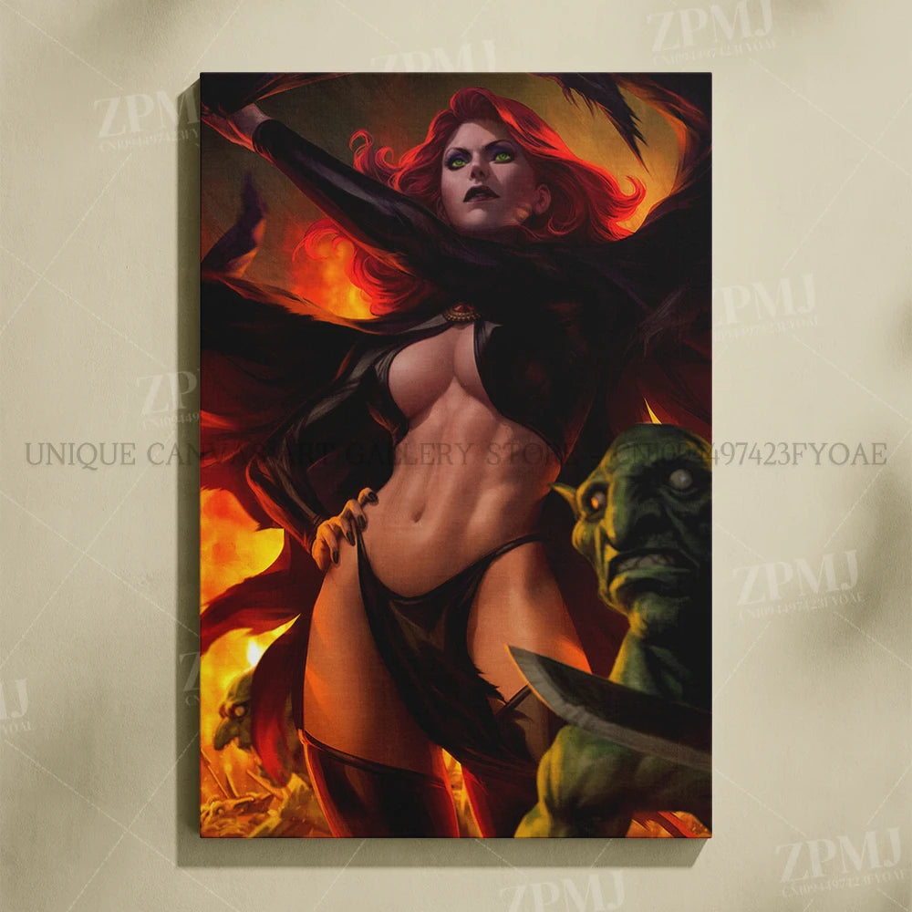 Marvel Comics Female Characters Canvas Pictures Home Decoration Paintings Poster HD Prints Wall Art The Avengers Room Frameless