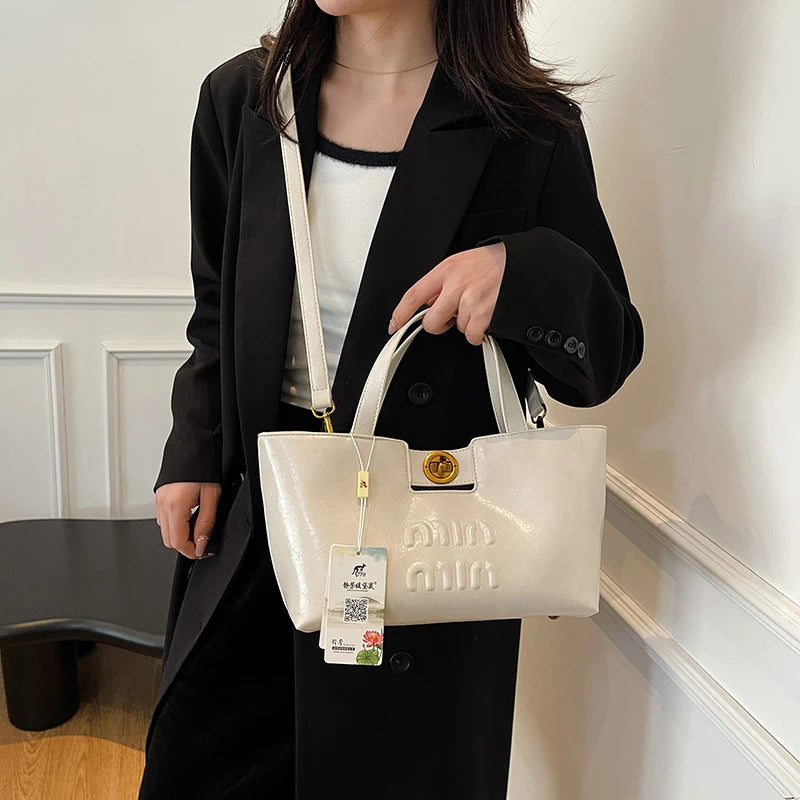 Women's Fashion Leather Crossbody Bag Shoulder Bag Handbag Combo Luxury Brand Classic Elegant Designer Style