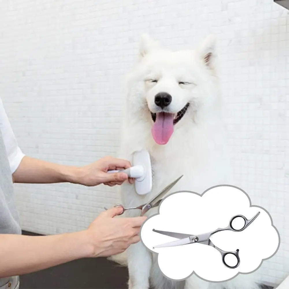 1PC Up Curved Pet Grooming Scissors Right And Left Hand Dog Grooming Hair Shears Professional Hairdressing Scissors