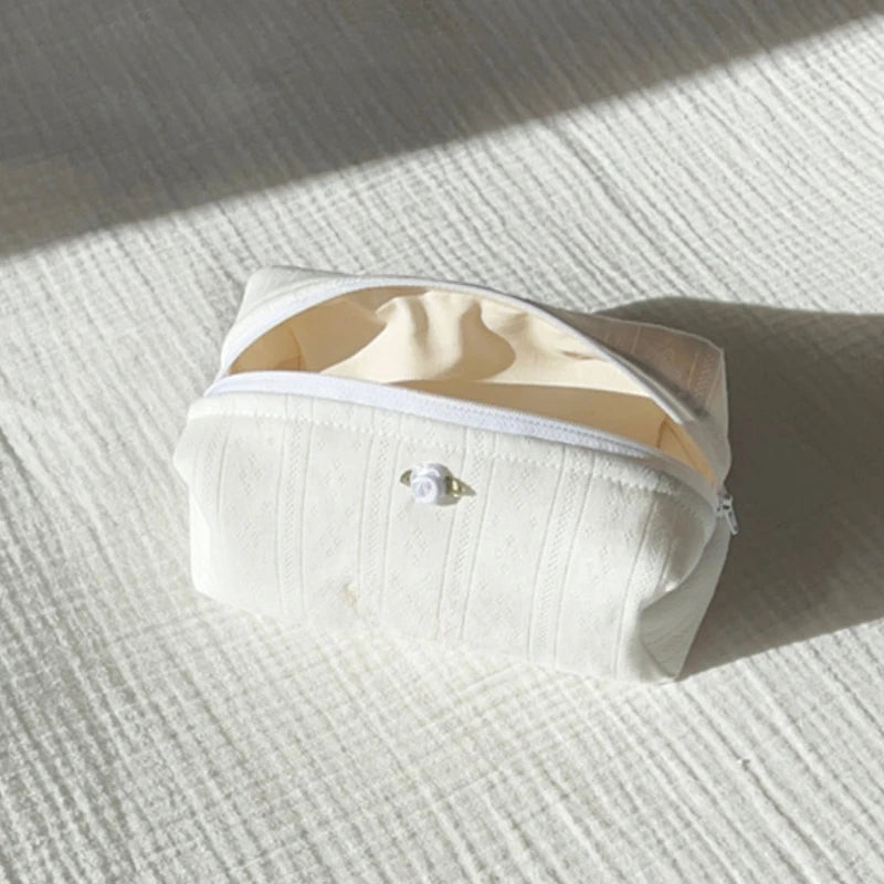 Fashion Makeup Case Elegant Sweet Floral Cosmetic Lipstick Bag Portable Large Capacity Travel Organizer Cosmetic Toiletry Pouch