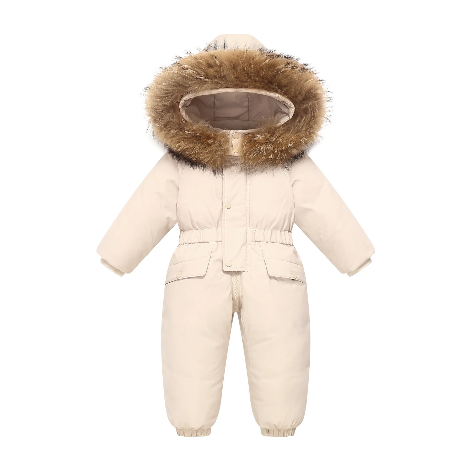 -30 winter snow overalls clothing clothes snowsuit duck down jacket kids girl coat Park infant boy jumpsuit baby toddler romper