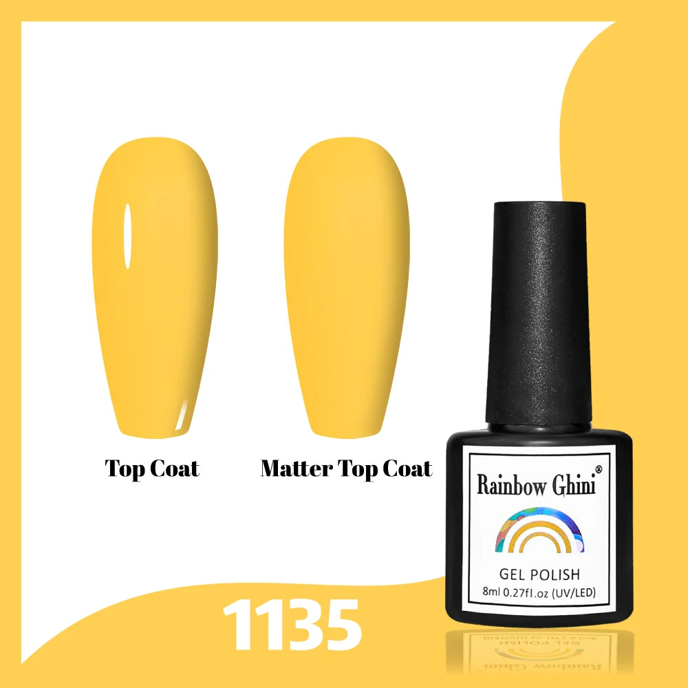 Gel Vernis à ongles semis permanents Paillettes 8Ml 150 couleurs