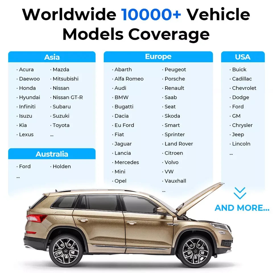 TOPDON ArtiDiag500 Car Diagnostic Tools OBD2 Scanner Engine/ABS/SRS/Transmission Automotive Tool OBD2 Code Reader Free Update