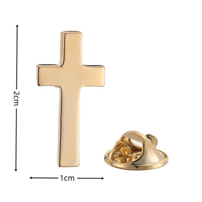 High quality cross brooch, brand new men's holiday suit, lapel badge, pin accessory, the best choice for gift giving