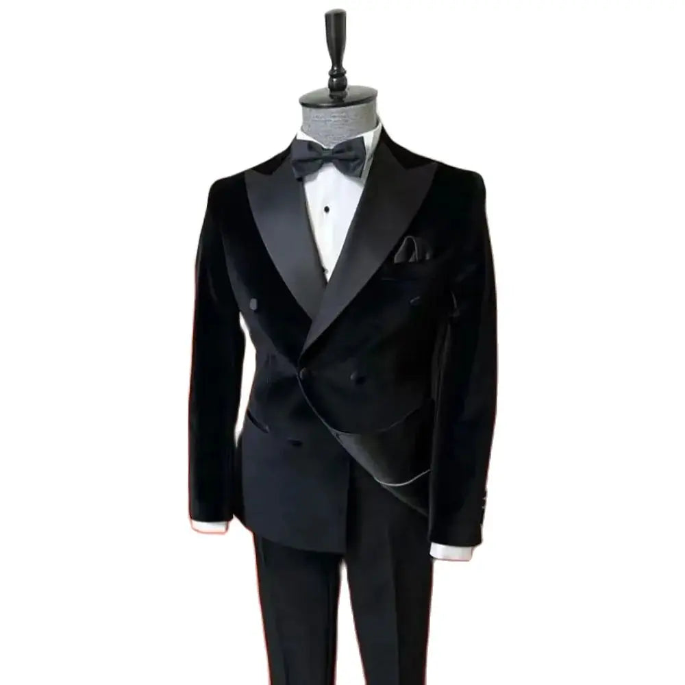 Costume en velours noir 2 pièces