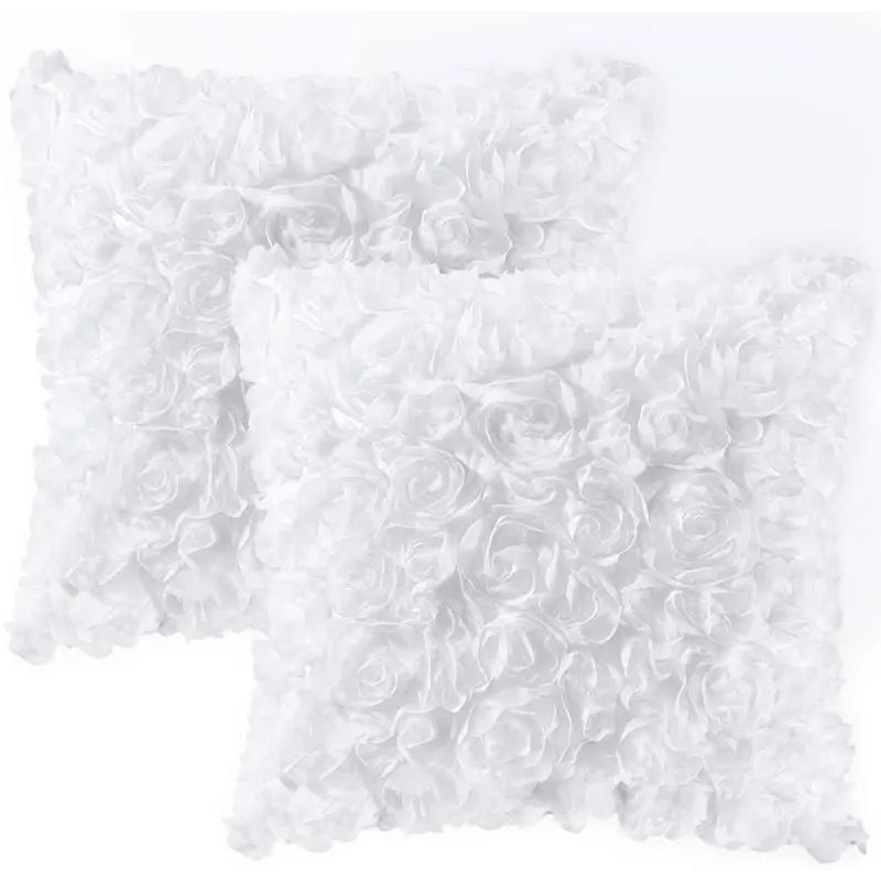 3D Peony Flower Pillowcase Nordic Light Luxury Bedroom Bedside Living Room Car Sofa Cushion Cover Pillow Case Home Decoration