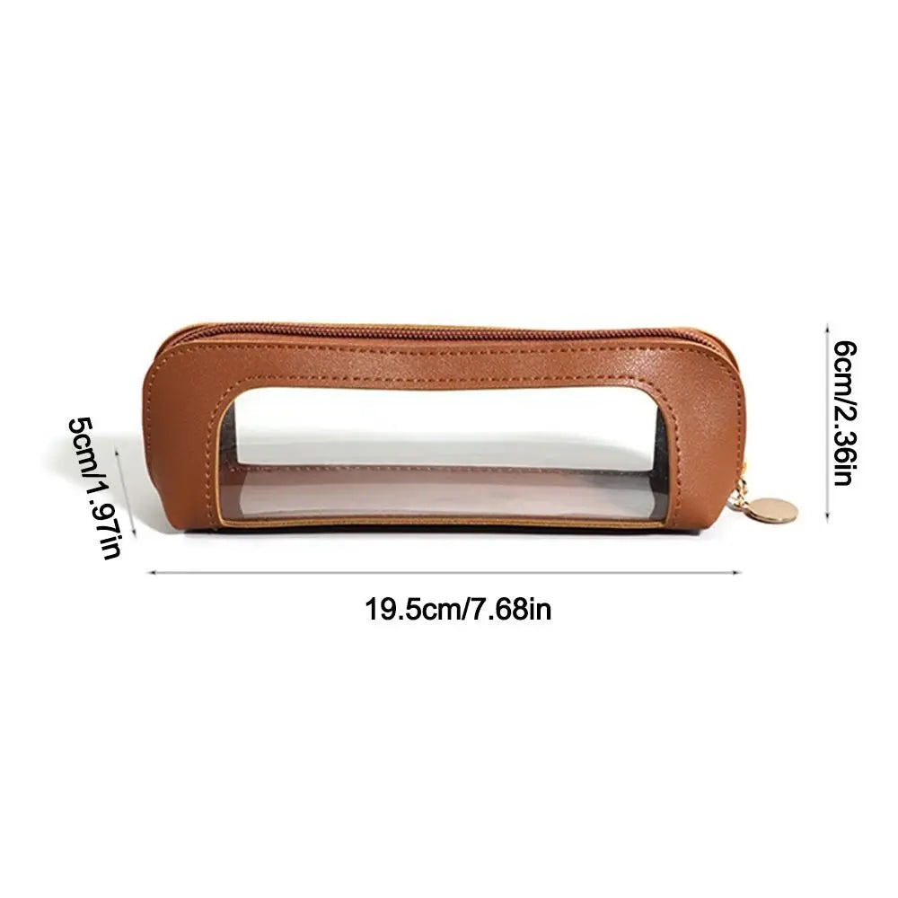 Cosmetic Bag Makeup Brush Storage Bag Portable Travel Wash Toiletries Organizer PU Portable Small Beauty Case Wash Bag Pouch