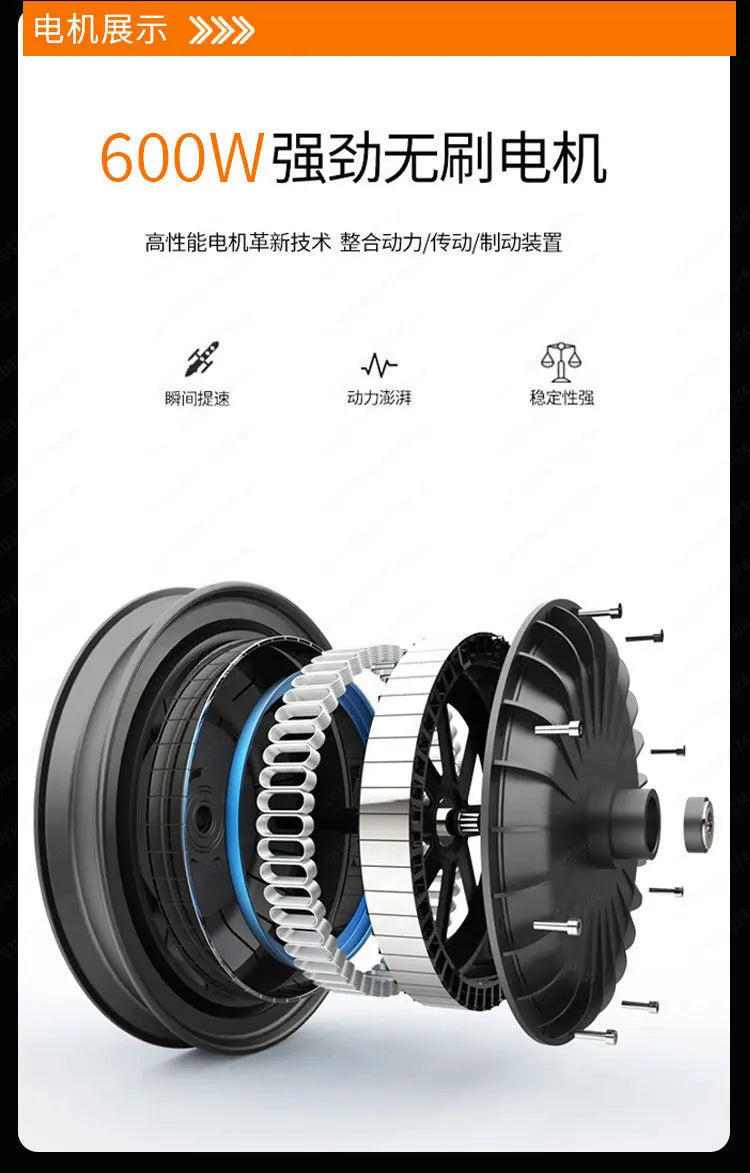 Cool Electric Tricycle Adult Travel Elderly Travel Women Leisure Battery Car