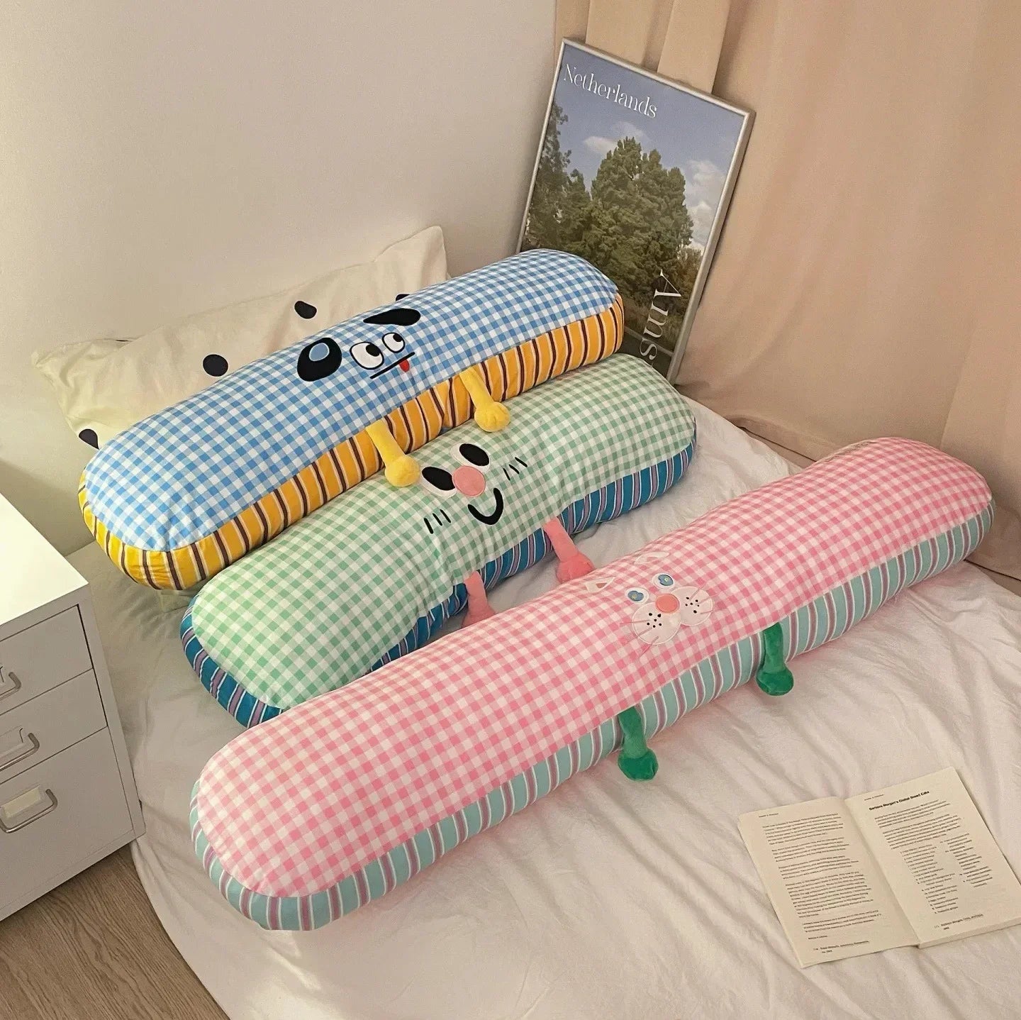 وسادة جانبية لسرير غسيل ملابس، وسادة نوم جانبية للأولاد، وسادة دوبامين للبنات