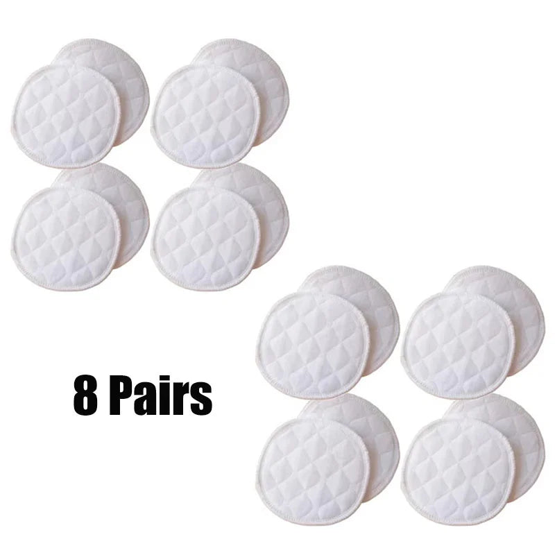 Thicken 6 Layers Nursing Breast Pads Organic Washable Nipple Pads For Breastfeeding Reusable Absorbent Postpartum Essentials