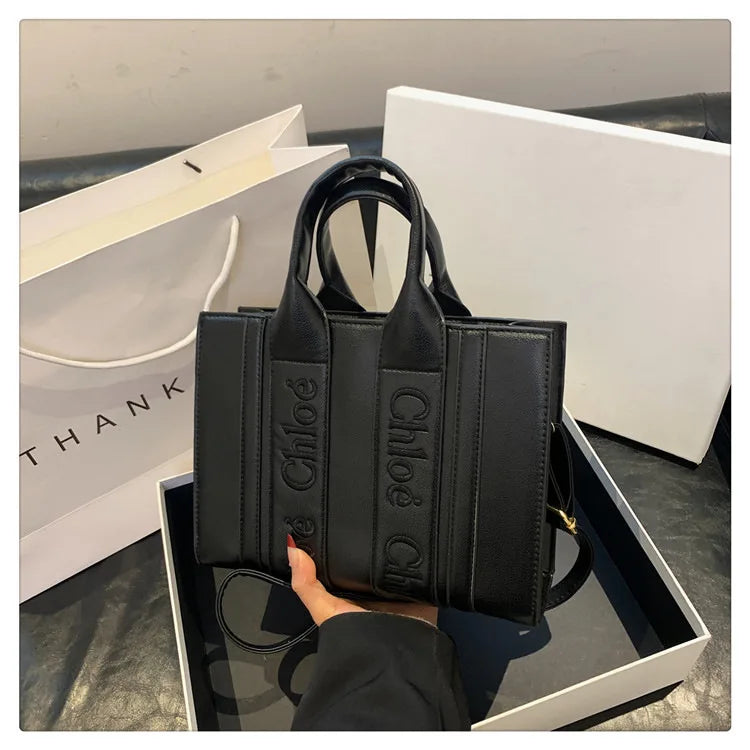 ‌2025 Fashion Embroidery Handbag - Adjustable Shoulder Tote, Crossbody Purse, Trendy & Practical, Perfect for Daily Outfits‌