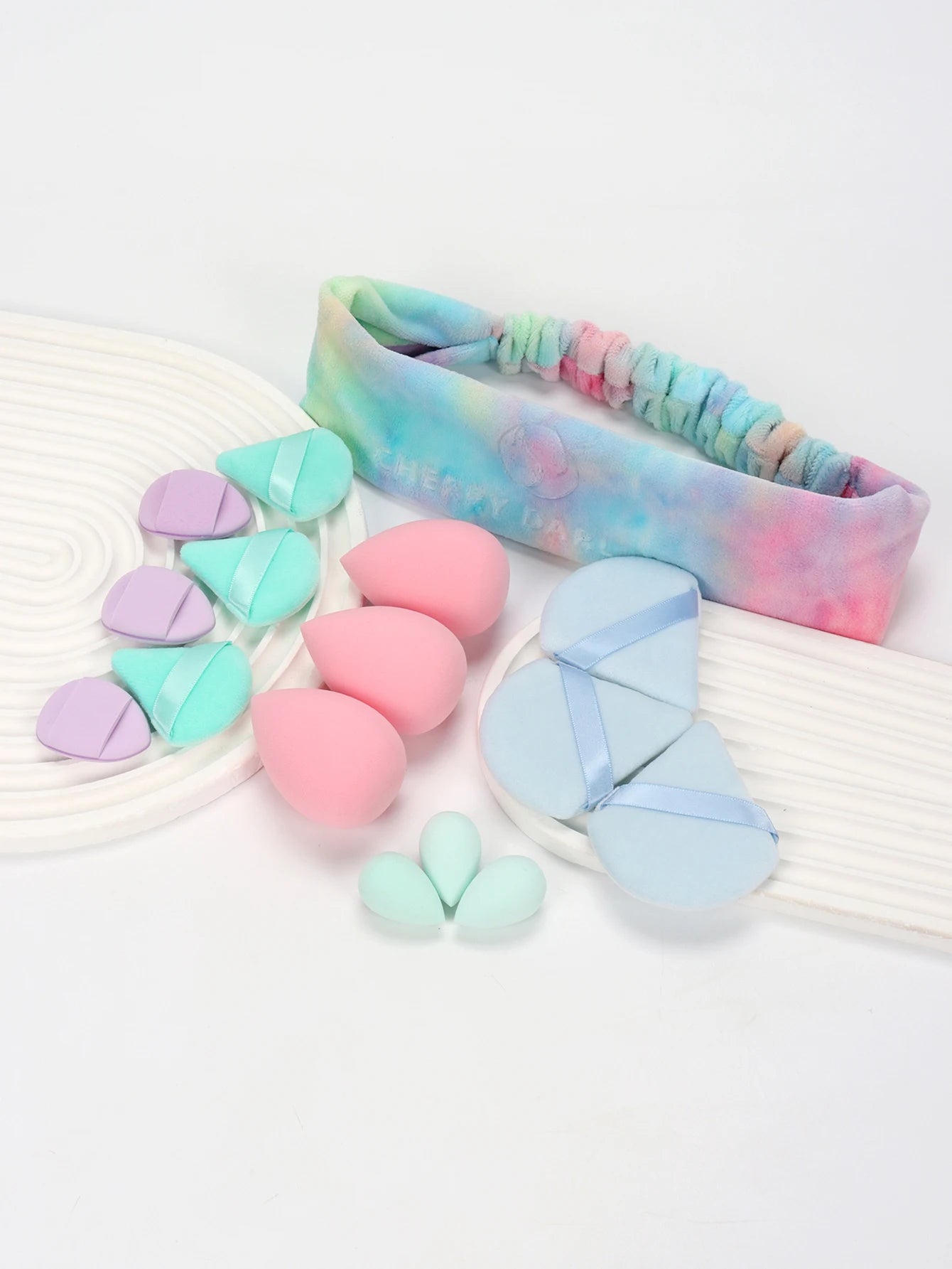 Casual Hairband 16-Piece Set, Face Wash, Facial Cleansing, Makeup Removal, Travel, Suitable for All Skin Types