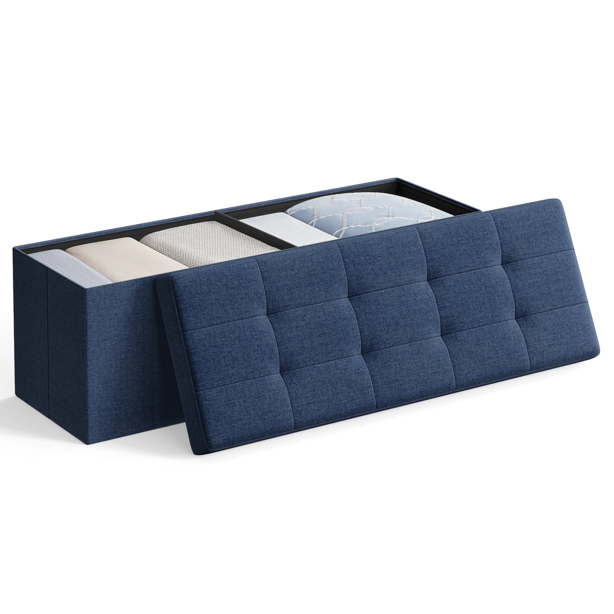 Bly GMICS MAZIE-Banc de Rangement Pliant pour Amaran 43, Support de Pied, Banc d'Extrémité de Lit, Coffre de Rangement