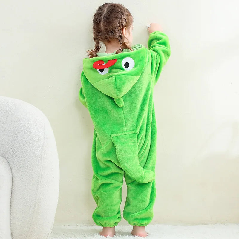 Winter Baby Rompers Baby Pijamas Halloween Ghost Bat Shark Deer Animal Cartoon Hooded Jumpsuits Cosplay Costume Boys Girl Pajama