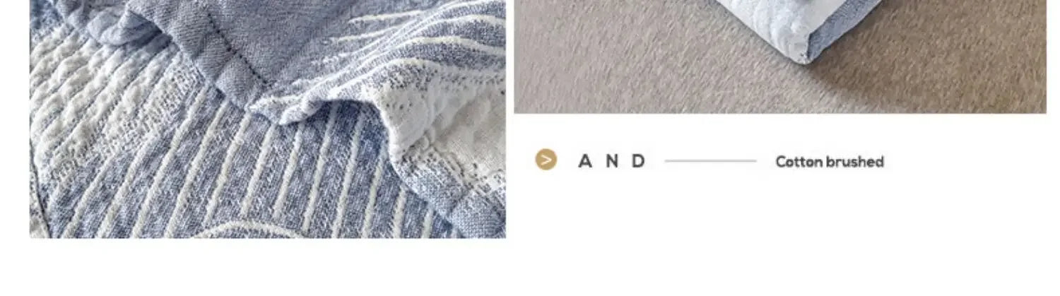 2025 Japanese-style cotton washed cotton towel quilt, three-layer gauze thin summer cool quilt, office nap blanket, sofa blanket