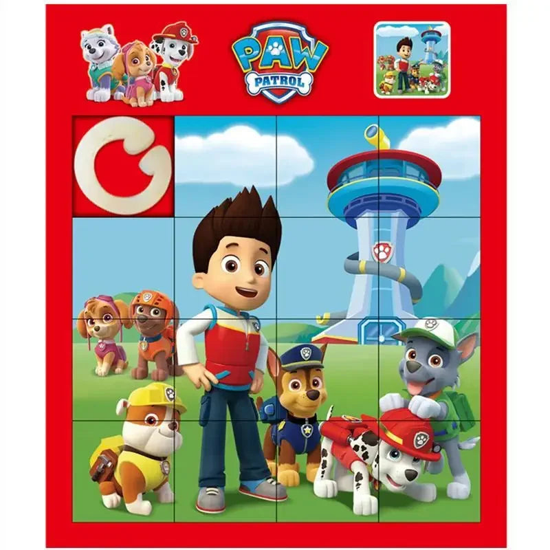 Paw Patrol Giiker Super Slide Huarong Road Smart Sensor Game Levelled UP Brain Teaser Puzzles Interactive Fidget Toys Kids Gifts