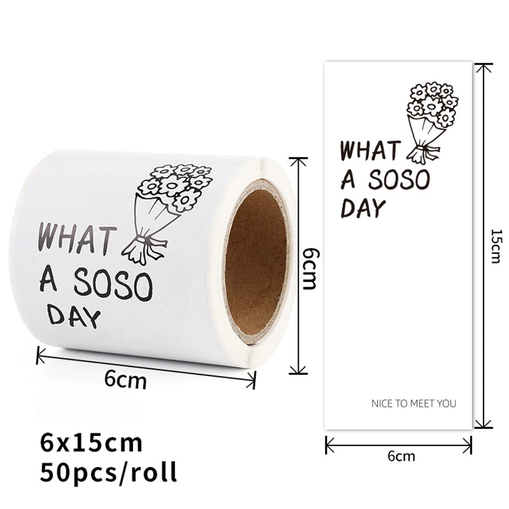 50pcs Flower Thank You Stickers Seal Labels For Gift Or Commodity Decor Stickers Small Business Packaging Sealing Stickers