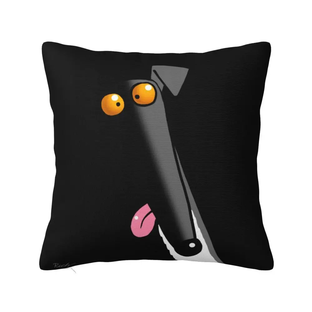 Custom Cute Whippet Greyhound Pillow Case Decor Home Hound Dog Luxury Cushion Cover Car Pillowcase