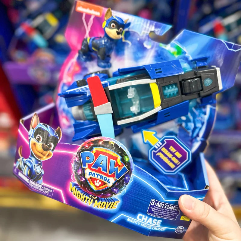 in stock Paw Patrol New Genuine Superpower Rescue Vehicle Chase Skye Marshall Deluxe Transforming Vehicle With Lights And Sounds