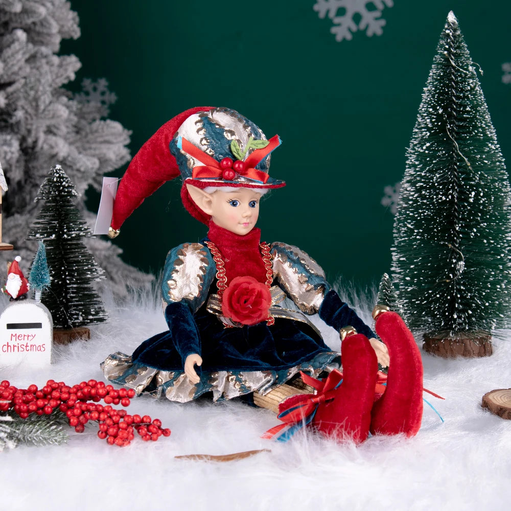 Hanging Decoration Navidad Natal 2025 New Year Gifts Elf Boy Dolls with Mask Christmas Tree Pendant Ornaments Elf Gifts