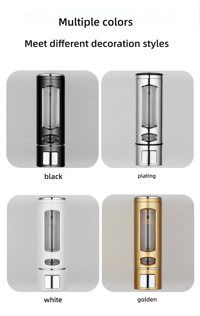 Lamgool Single/double Soap Dispenser Wall-Mount Shower Bath Shampoo Dispenser Liquid Soap Container Bathroom Accessories