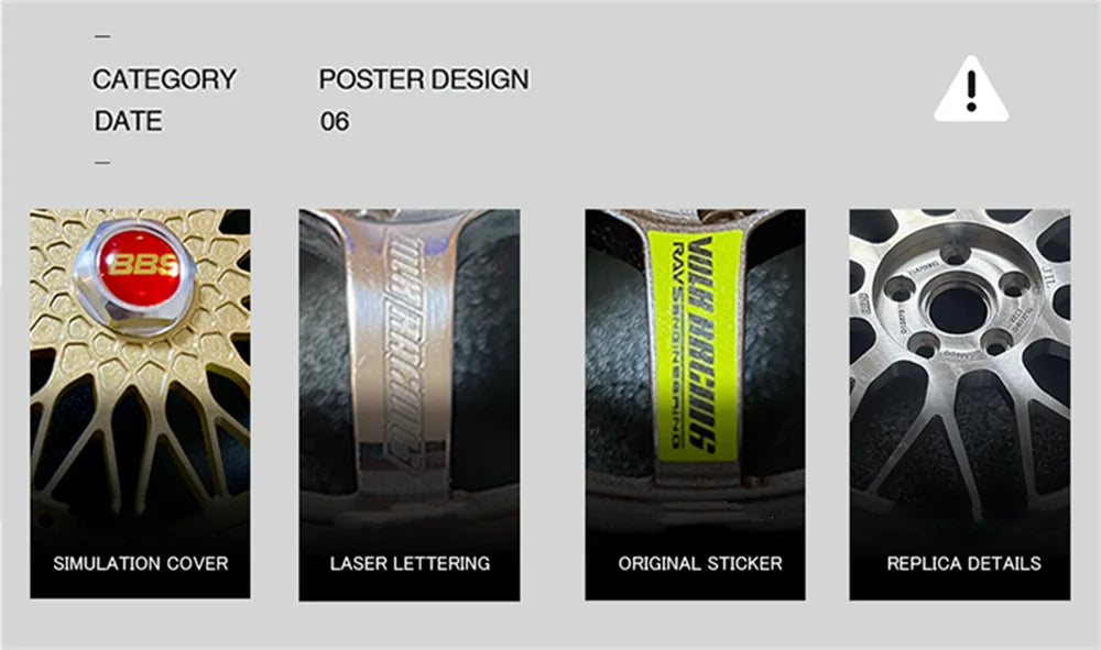 1/5 Car Model Metal Forged Assemble Refitting Wheel Hub  Creative Desktop Display  Personalized  Modification Toys Gift