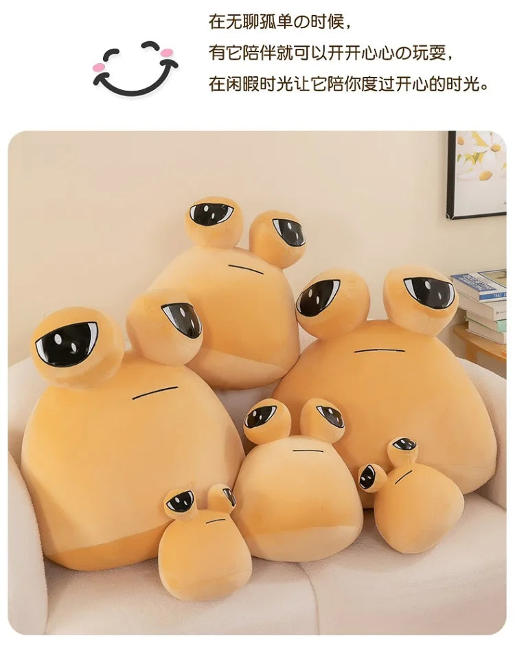 22/30/40/55cm My Pet Alien Pou Big Size Plush Toy Kawaii Alien Pet Dolls Cute Pou Stuffed Toys Soft Pillow Animal Gifts for Kids