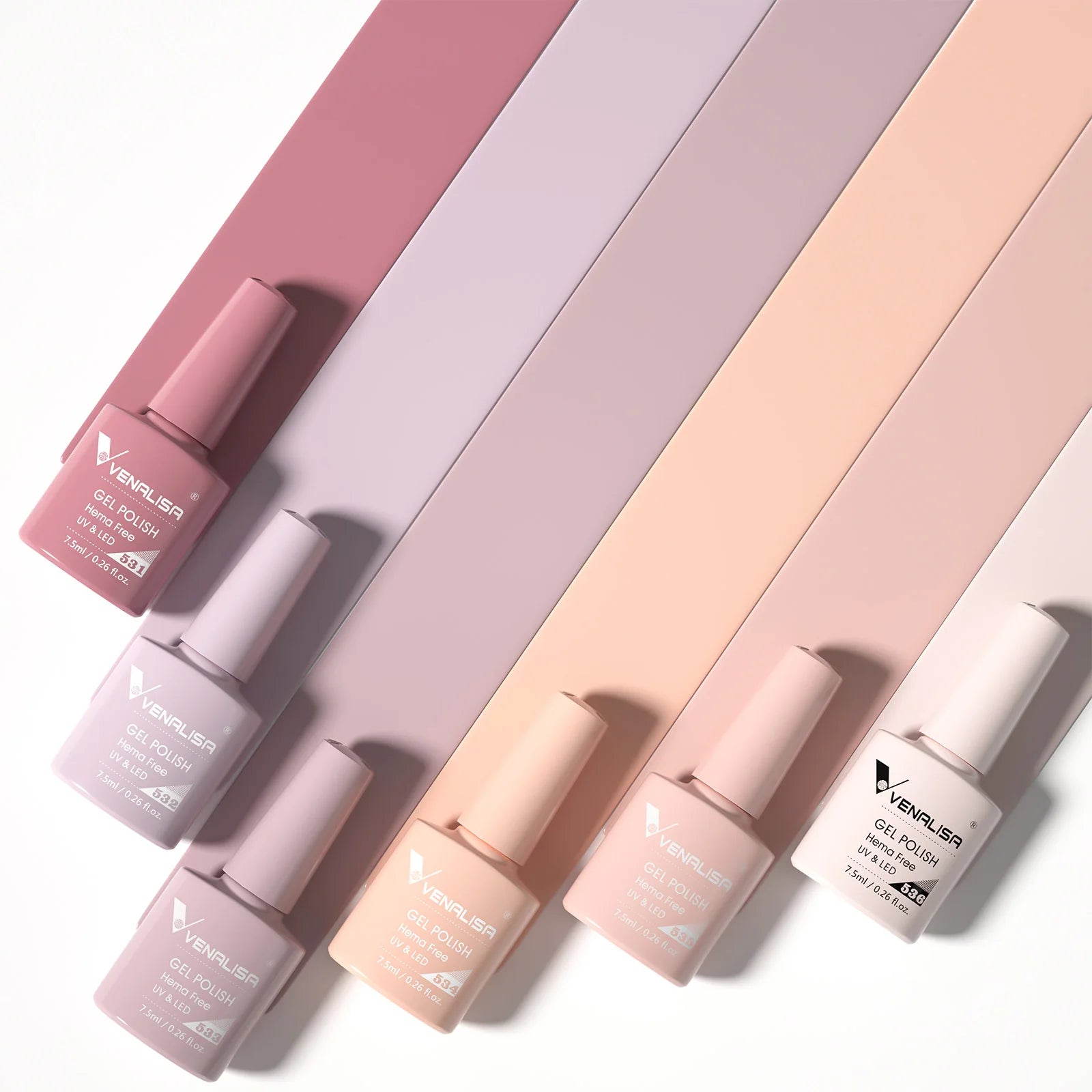 Kit de vernis à ongles en gel 6 couleurs