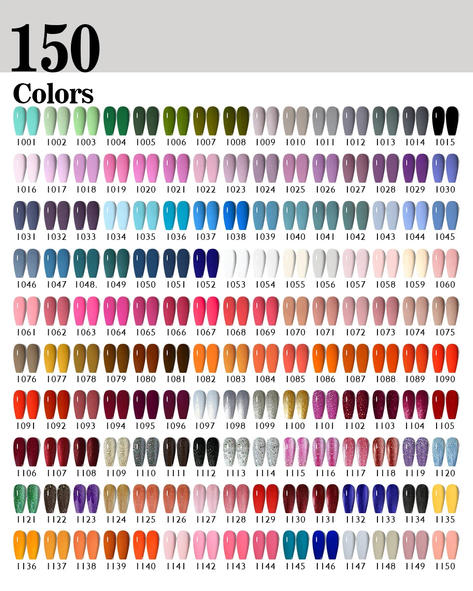 Gel Vernis à ongles semis permanents Paillettes 8Ml 150 couleurs