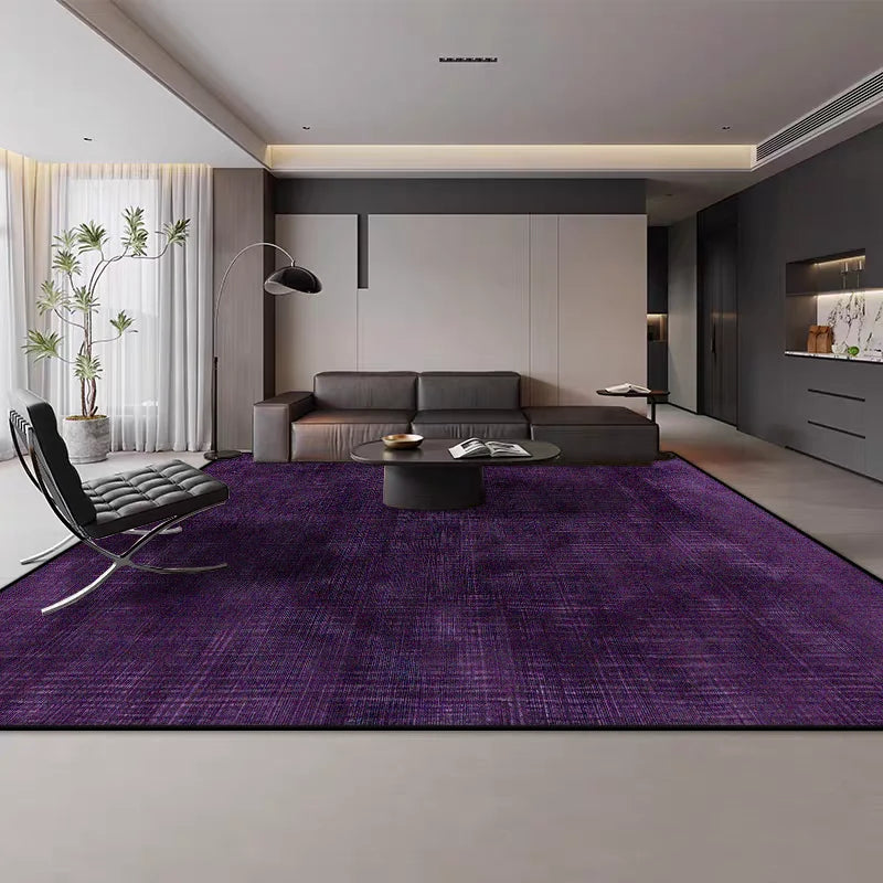 Nordic Solid Color Living Room Carpet Abstract Decoration Bedroom Bedside Large Rugs Modern Style Soft Plush Floor Mat Non-slip