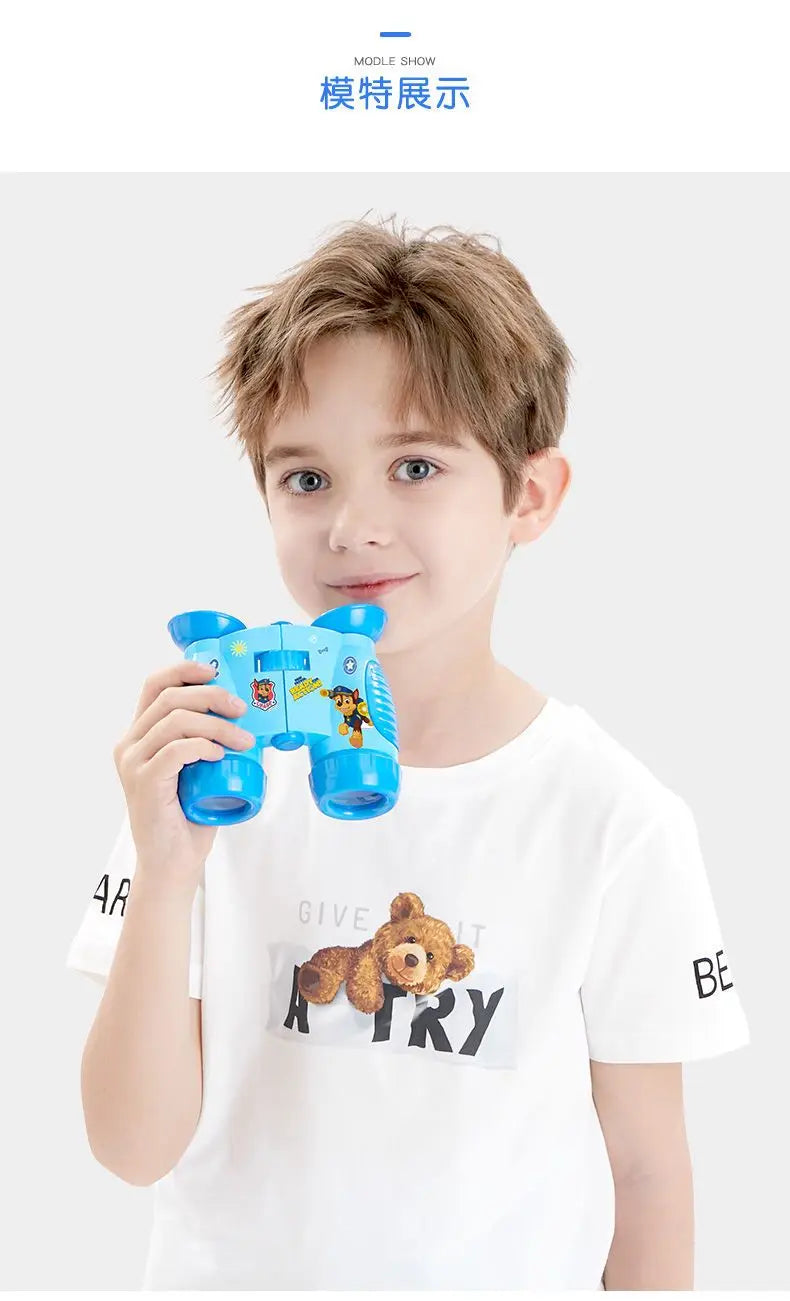 New cute and creative cartoon pattern lightweight portable high-definition binoculars toy for boys and girls of the Paw Team