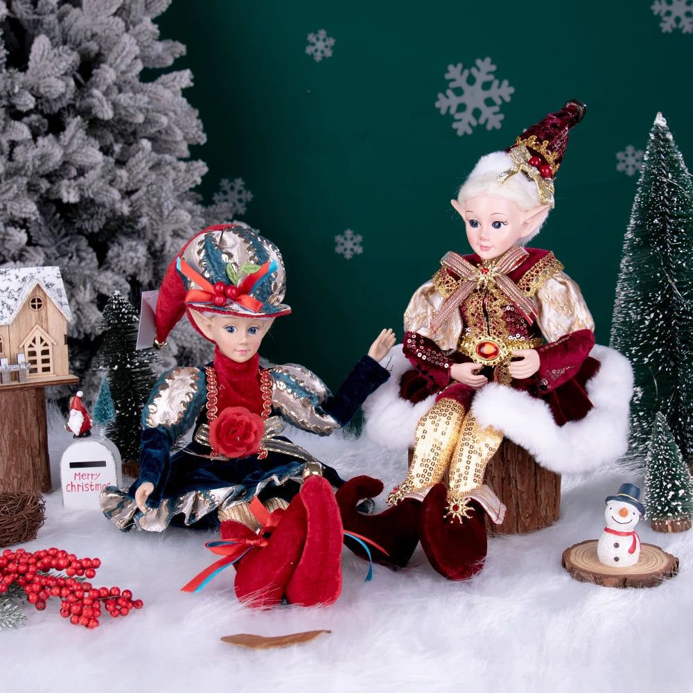 Hanging Decoration Navidad Natal 2025 New Year Gifts Elf Boy Dolls with Mask Christmas Tree Pendant Ornaments Elf Gifts